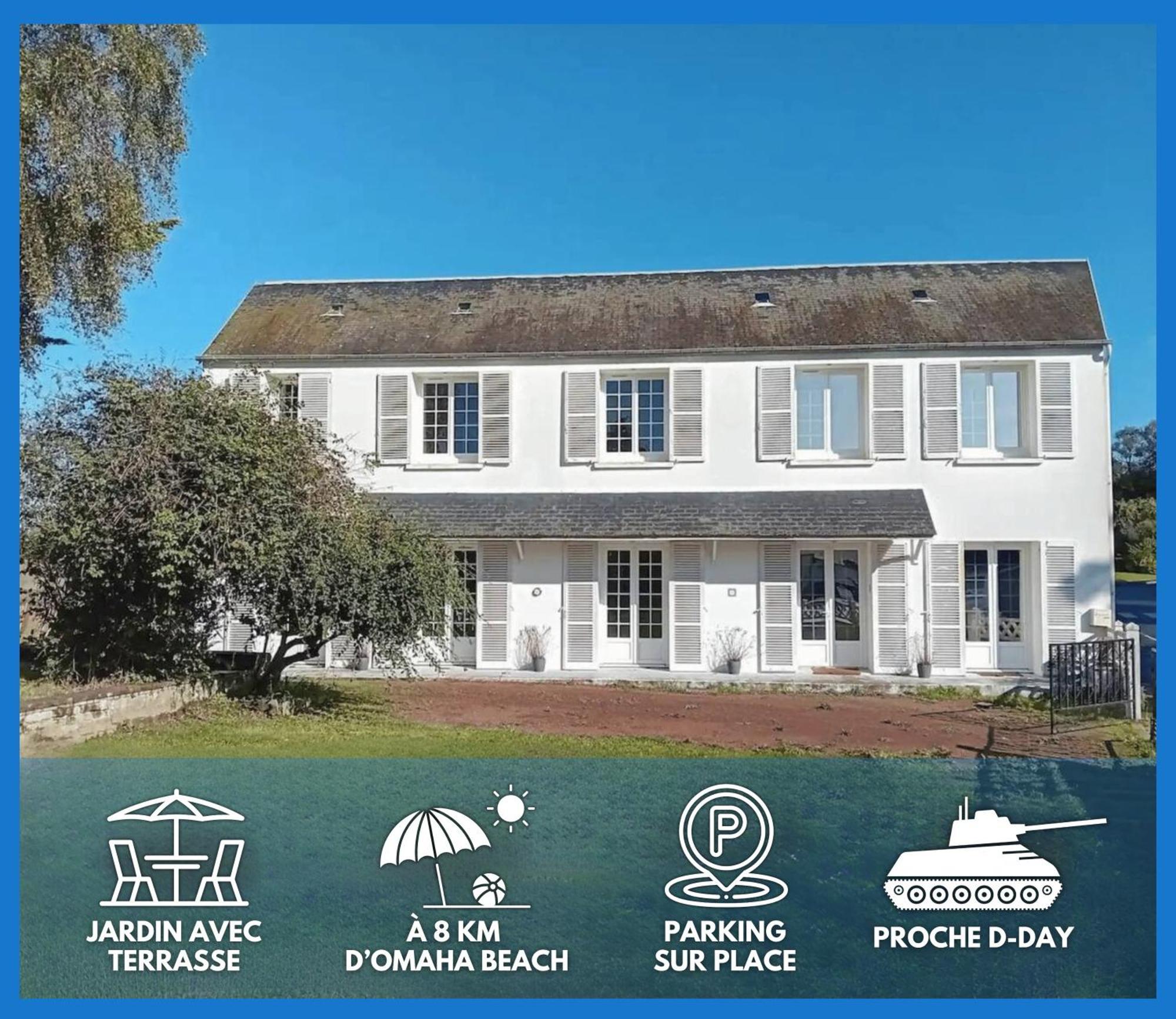 La Fromagerie Maison Lumineuse Et Spacieuse Beau Sejour 5 Ch Grand Jardin Clos 5Mn A Pied Commerces 10 Mn Plage Omaha Beach Proche Plages Du Debarquement Trevieres Εξωτερικό φωτογραφία